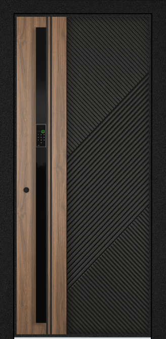 EXPERT PP, Панель MDF с ПВХ покрытием, SL6-M10, ПВХ Черная шагрень в Тобольске